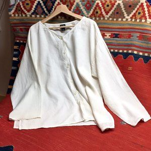 White Eileen Fisher Blouse